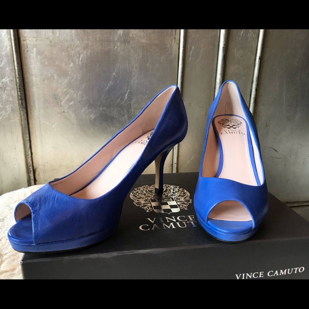 Vince Camuto Blue Heels